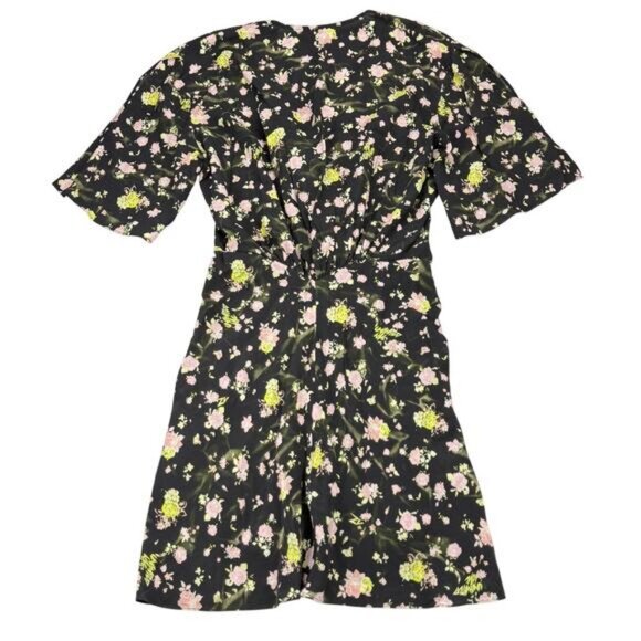 NWT ZADIG & VOLTAIRE Rozom Soft Crinkle Roses Dress Size XS - Picture 5 of 8